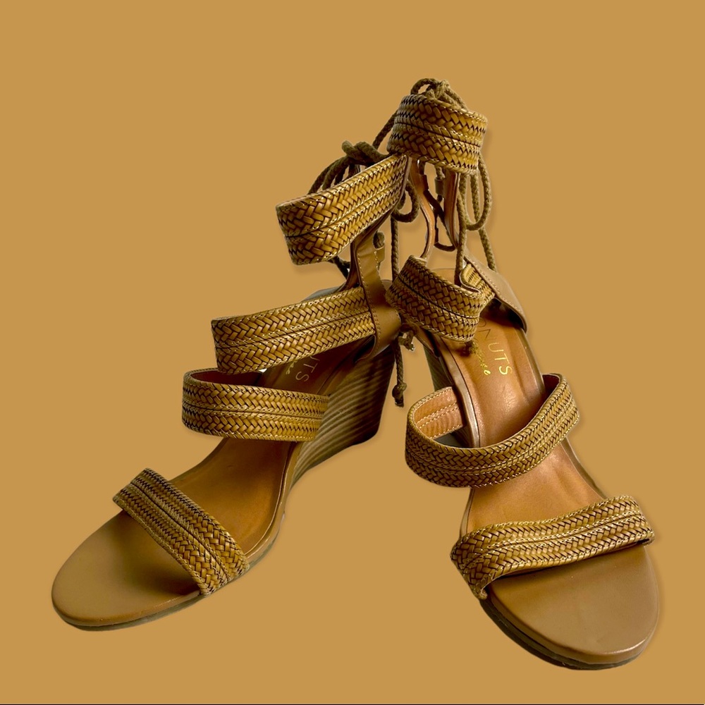 Coconuts by Matisse Fantasy Wedge Sandal Boho Tan Woven